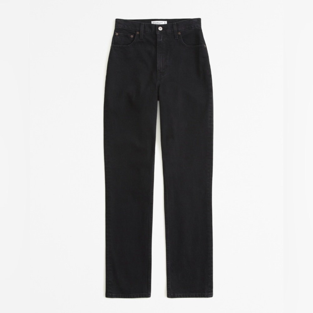 Abercrombie & Fitch Jeans Woman 26 90s Straight Ultra High Rise Black